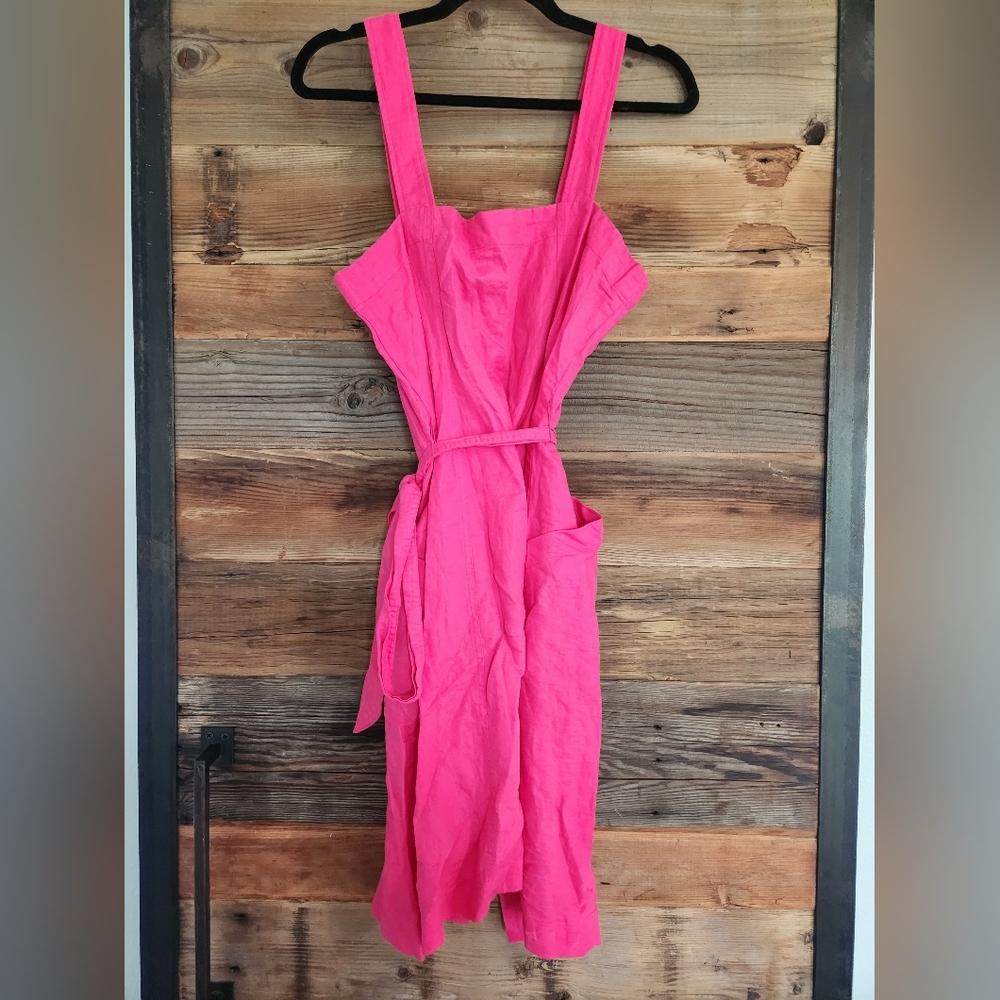 NWT LOFT SIZE 10 HOT PINK DRESS - Picture 2 of 4
